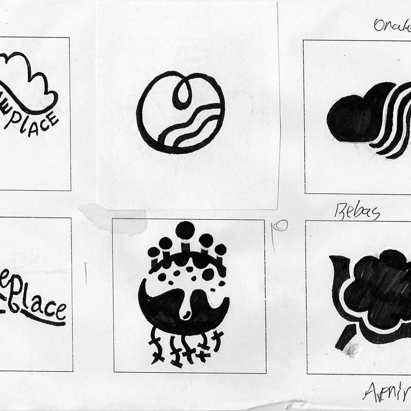 Someplace nice - Behind the scene - Photo 1 - Logo sketches