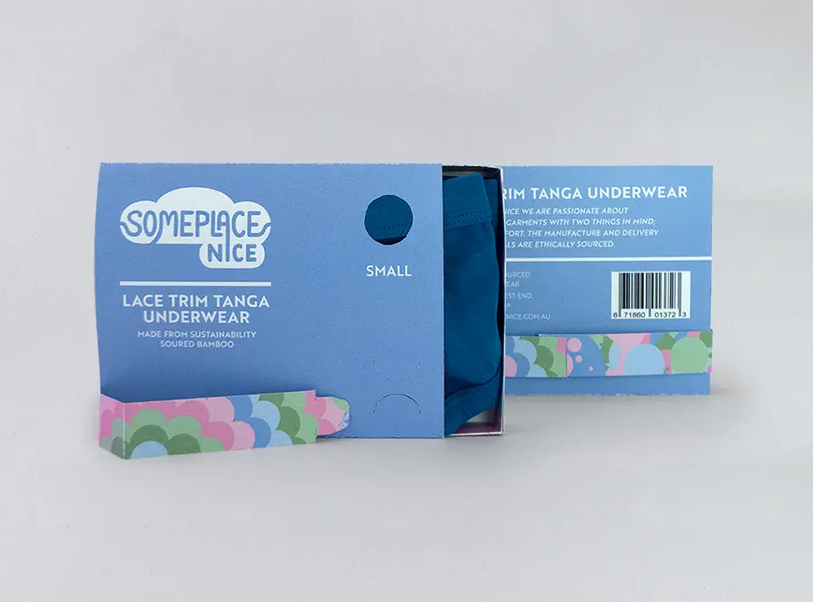 Someplace nice underwear & bras - photo 2 - Underwear box mock up